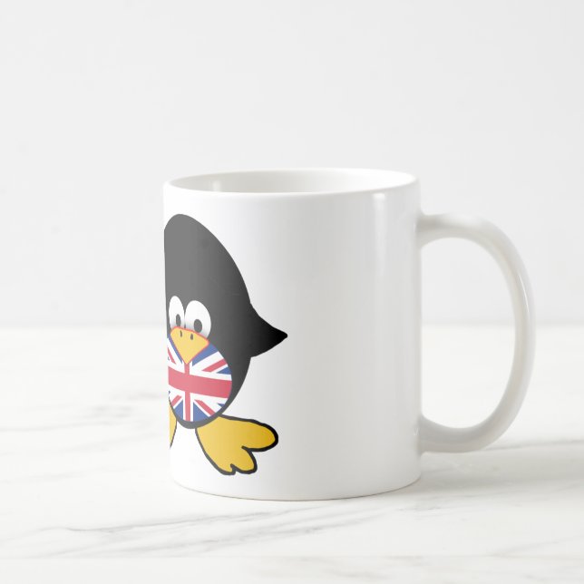 Union Jack Penguin Coffee Mug (Right)