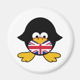 Union Jack Penguin Magnet