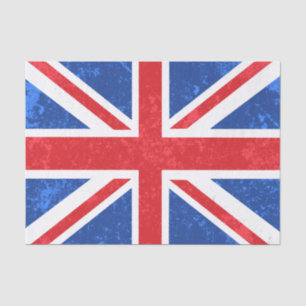 Union Jack, Red and Blue Tissue Paper