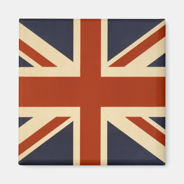 Union Jack Retro Magnet (Front)