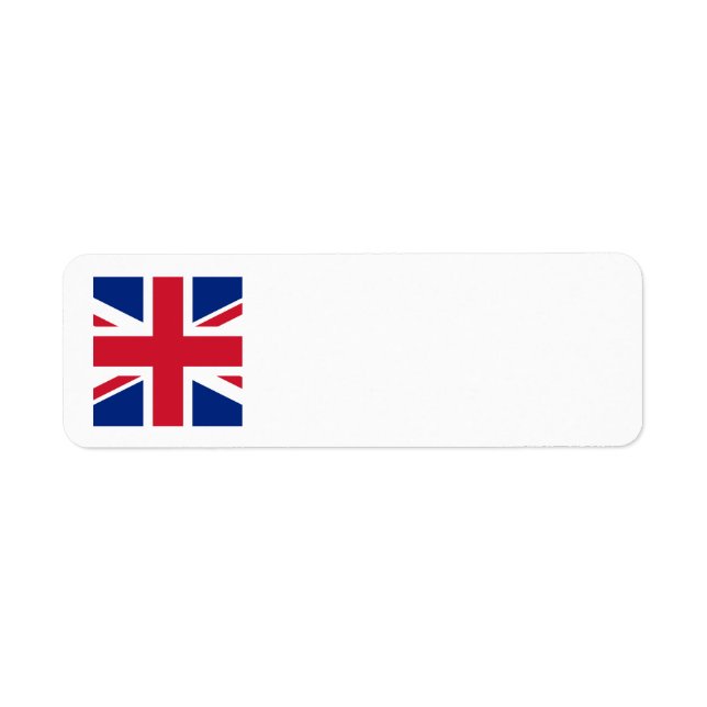 Union Jack Return Address Label (Front)