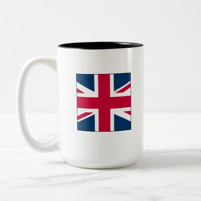 Union Jack Small Two Tone 15 oz. Mug (Left)