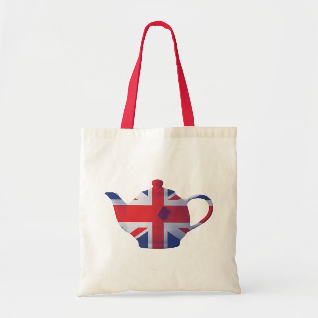 Union Jack Teapot Tote Bag (Front)