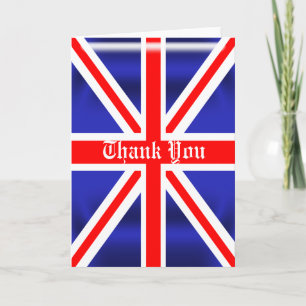 Union Jack Thank You Greeting Card