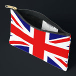UNION JACK - THE BRITISH FLAG       ACCESSORY POUCH<br><div class="desc">UNION JACK - THE BRITISH FLAG
The Union Jack,  or Union Flag,  is the de facto national flag of the United Kingdom.</div>