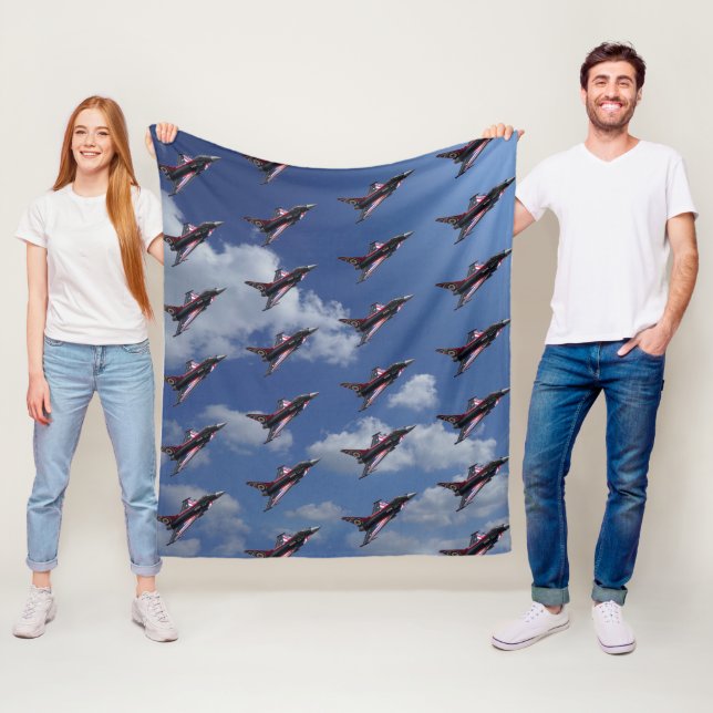 Union Jack Typhoon Fleece Blanket (In Situ)