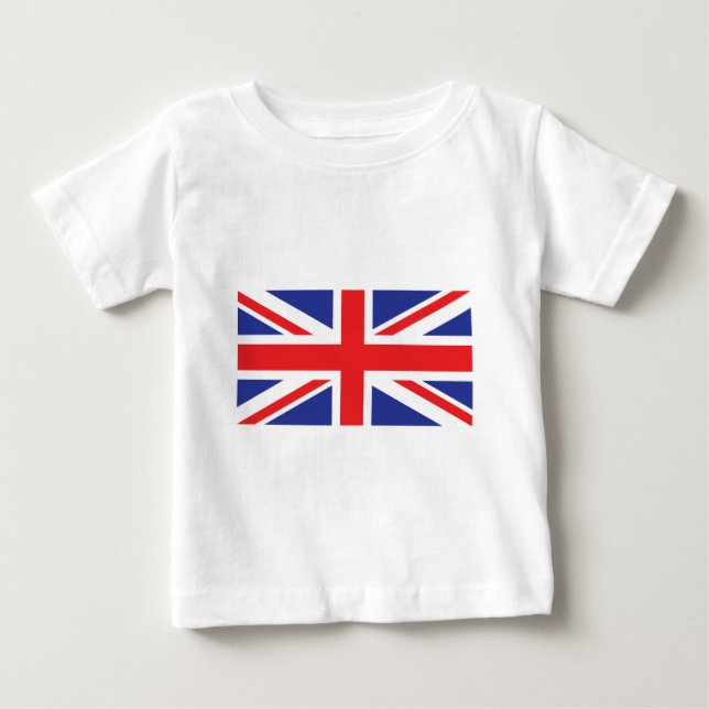 Union Jack UK Flag Baby T-Shirt (Front)
