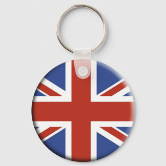 Union Jack UK Flag Circle Designs. Key Ring