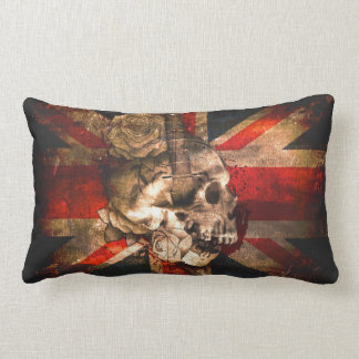 Union Jack UK Flag Gothic Lumbar Cushion