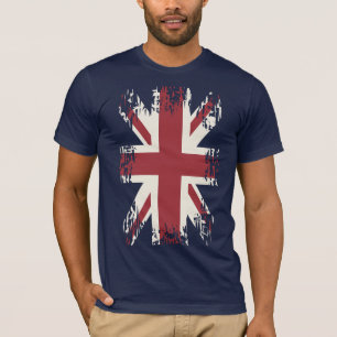 Union Jack (UK flag), grunge style. T-Shirt