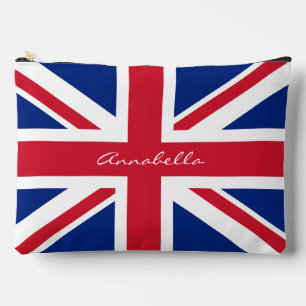 Union Jack UK Flag Personalised (optional) Accessory Pouch