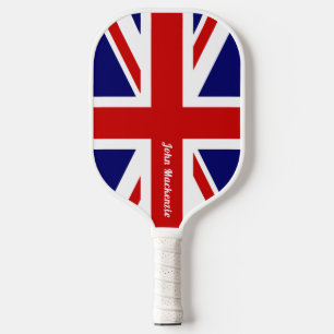Union Jack - UK Flag - Personalised Pickleball Paddle