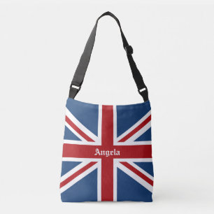 Union Jack UK Patriotic Flag Red White Blue Crossbody Bag
