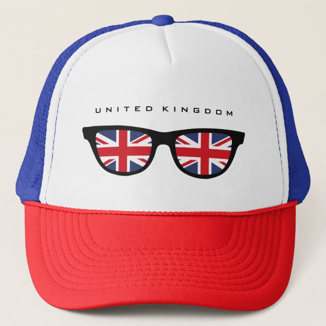 Union Jack UK Shades custom hat (Front)