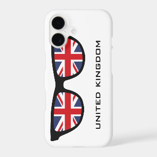 Union Jack UK Shades custom text & colour cases