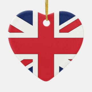 Union Jack/ Union Flag of United Kingdom Ceramic Tree Decoration