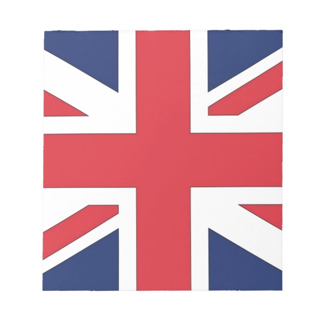 Union Jack/ Union Flag of United Kingdom Notepad (Front)