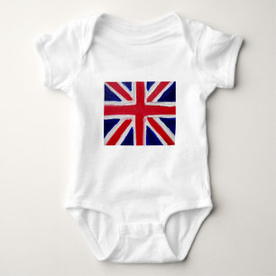 Union Jack United Kingdom British Great Britain Baby Bodysuit