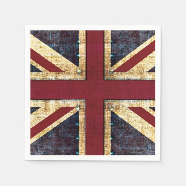 Union Jack United kingdom flag Napkin (Front)