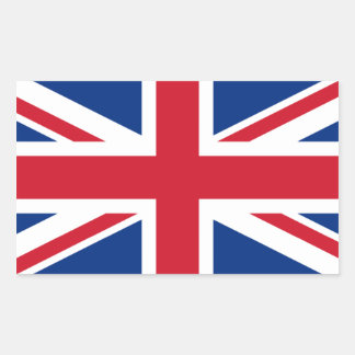 Union Jack United Kingdom Rectangular Sticker