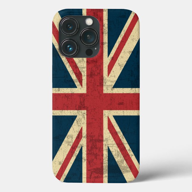 Union Jack Vintage Distressed Case-Mate iPhone Case (Back)