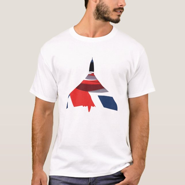 Union Jack Vulcan Bomber T-Shirt (Front)