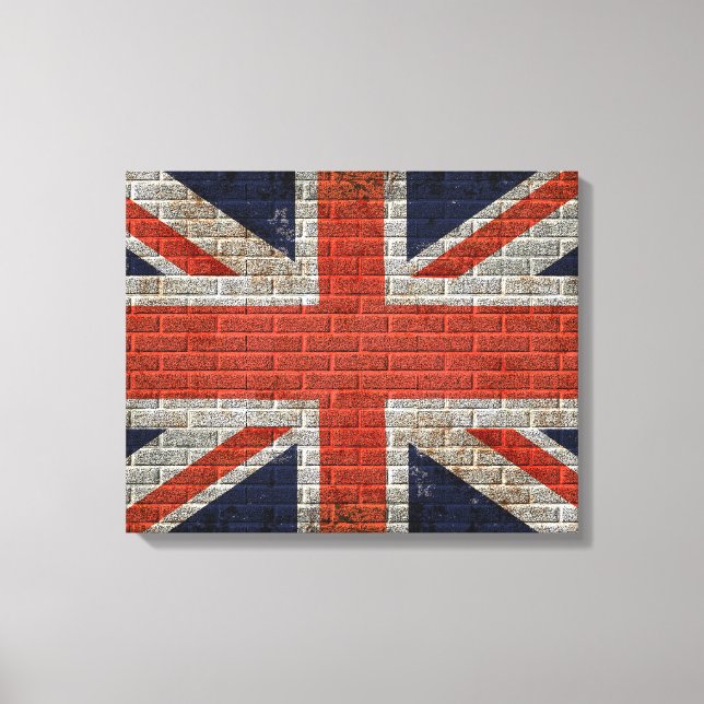 union jack wall flag Canvas Print (Front)