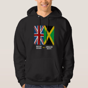 Union Jack With Jamaican Flag & British Caribbean Hoodie