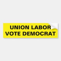 UNION LABOR VOTE DEMOCRAT