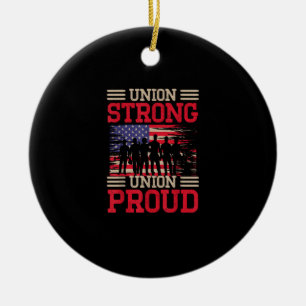 Union Laborer Union Strong Labour Union Worker Uni Ceramic Ornament