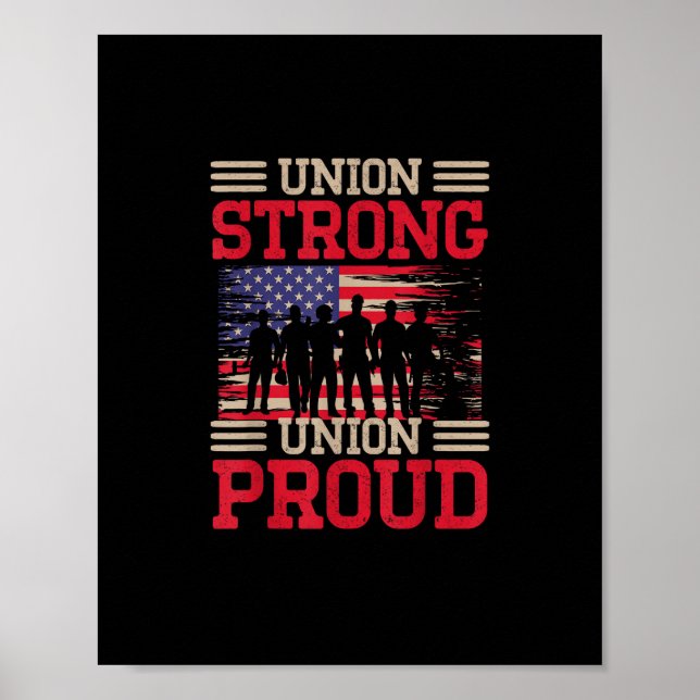 Union Laborer Union Strong Labour Union Worker Uni Poster (Front)