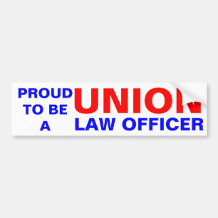 UNION LAW OFFICER BUMPER STICKER