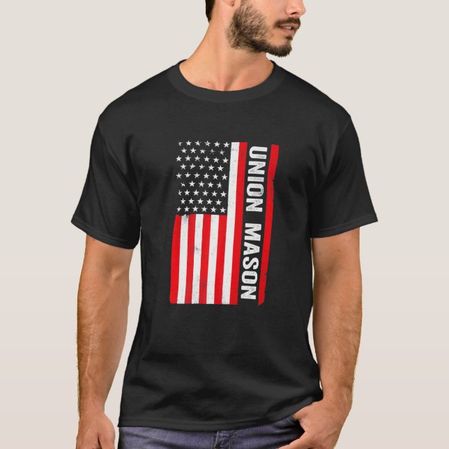 Union Mason American Flag T-Shirt (Front)