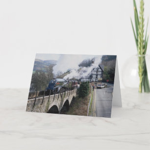 Union of South Africa Steam Train, on Berwyn Viadu Card