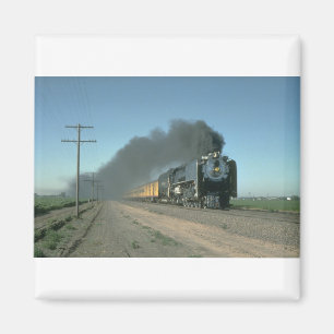 Union Pacific No. 8444 powers a train from Denver Magnet