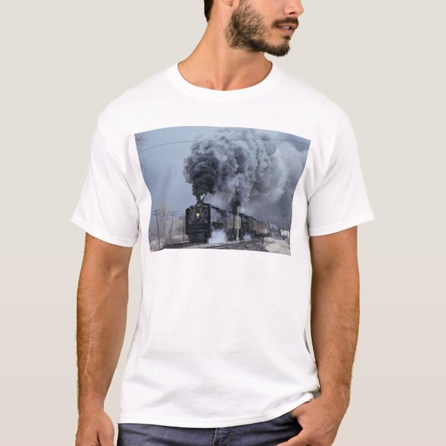 Union Pacific, No. 844 and No. 3985, departing Win T-Shirt (Front)