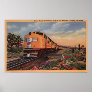 Union Pacific Railroad "City of Los Angeles" Poster