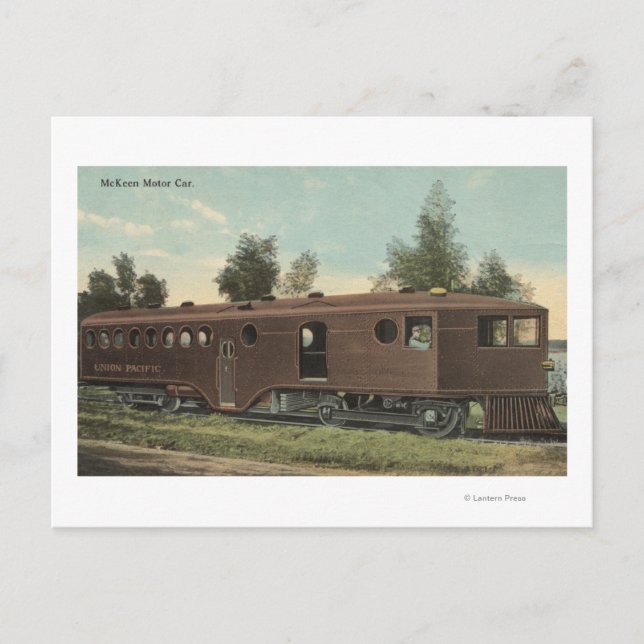Union Pacific RailroadMcKeen Motor Car View Postcard (Front)