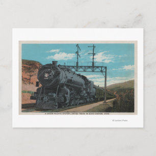 Union Pacific Train, Echo Canyon, UtahUtah Postcard