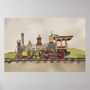 Union Pacific's No. 119 at Promontory Summit  Poster