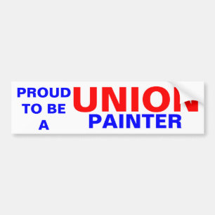 UNION PAINTER BUMPER STICKER