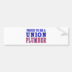 UNION PLUMBER BUMPER STICKER