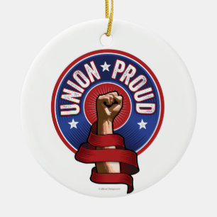 Union Proud Ceramic Ornament