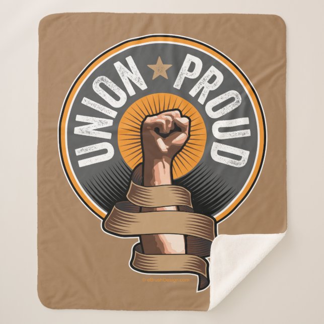 Union Proud Sherpa Blanket (Front)