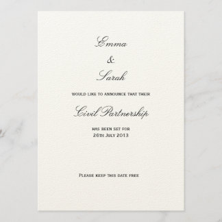 Union - Save the Date Invitation