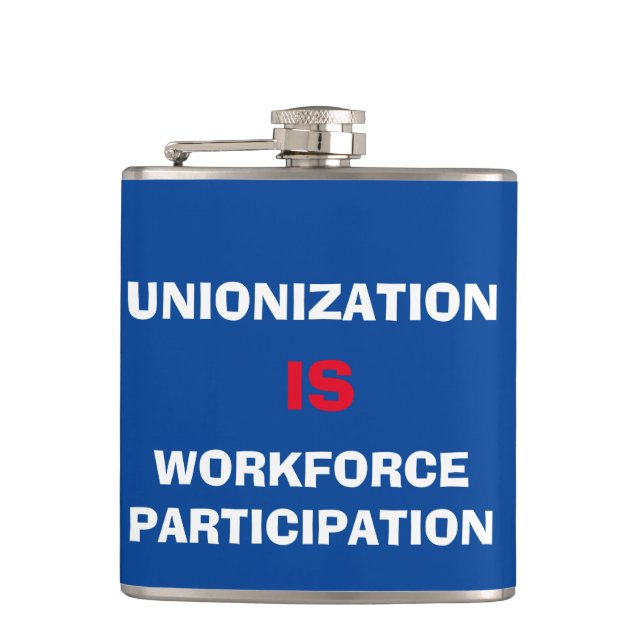 Union Slogan Hip Flask (Front)