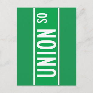 Union Sq., New York Street Sign Postcard