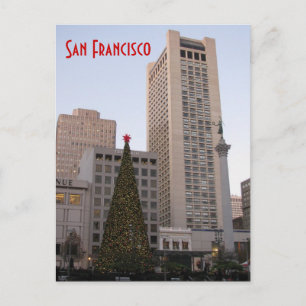 Union Square Christmas- San Francisco Holiday Postcard