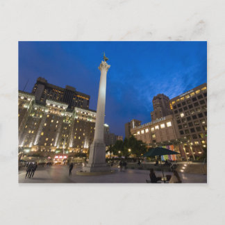 Union Square Downtown San Francisco Postcard