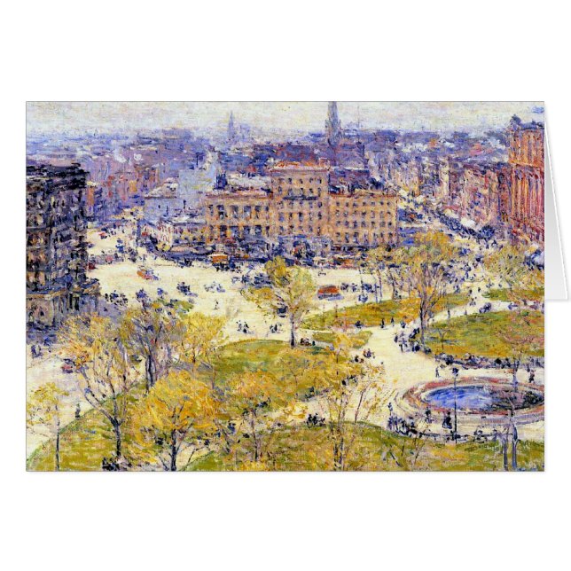 Union Square in Spring by Frederick Childe Hassam (Front Horizontal)